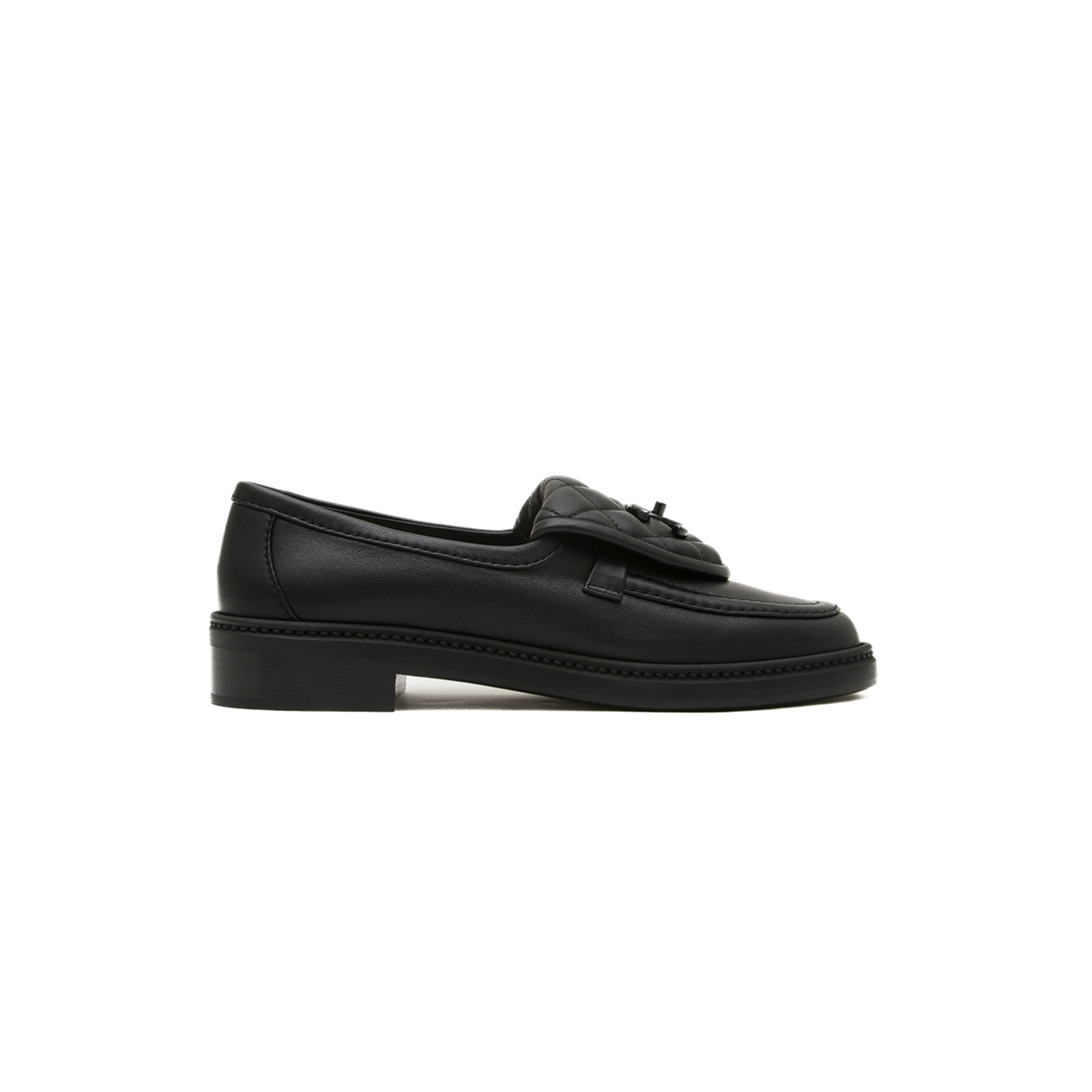 Ch**el quilted leather cc turnlock loafers